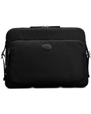 Tod's Padded Laptop Bag - Black