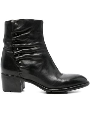 LEMARGO 50Mm Zipped Ruched Ankle Boots - Black