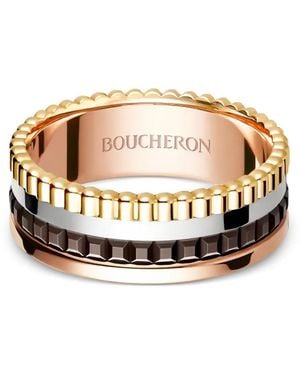 Boucheron Quatre Classique Three-Tone Ring - Metallic