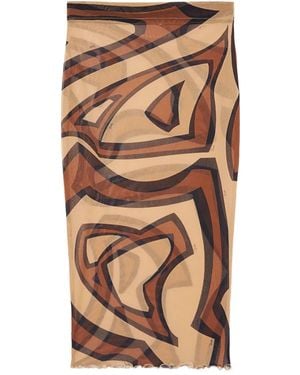 PUCCI Midirock mit Labirinto-Print - Braun