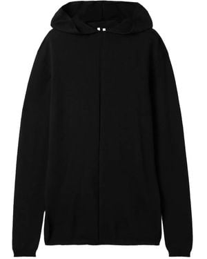 Rick Owens Hooded Wool Sweater - Black