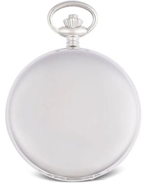 Rapport Skeleton Double Hunter Pocket Watch - White