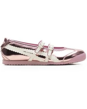 Onitsuka Tiger Zapatillas Mexico 66 Con Efecto Metalizado - Rosa