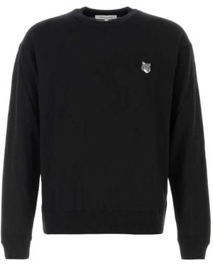 Maison Kitsuné Fox Head Sweater - Black