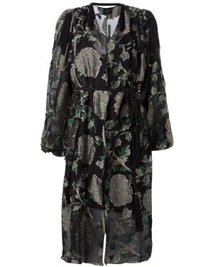 Lanvin Floral Brocade Dress - Black