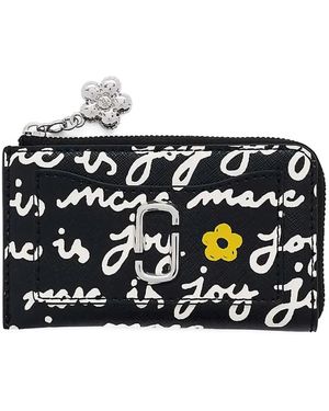 Marc Jacobs The Joy floral-print zip-top wallet - Negro