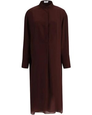 McQueen Silk Dress - Purple