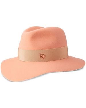 Maison Michel Henrietta フェドーラハット - ピンク