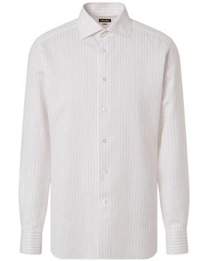 ZEGNA Striped Shirt - White