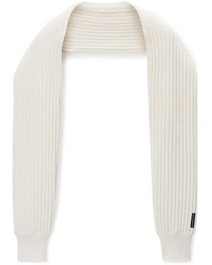 Alexander Wang Schal mit Logo-Detail - Weiß