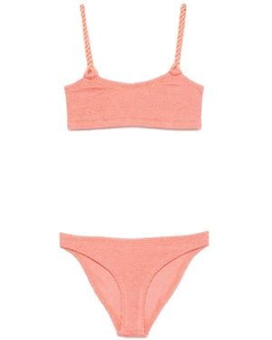 Hunza G Phoebe Seersucker Bikini - Pink