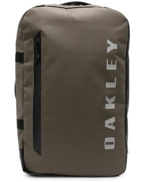 Oakley Logo-Print Paneled Backpack - Gray