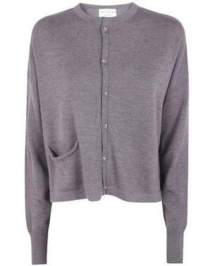 Ma'ry'ya Patch-Pocket Cardigan - Gray