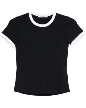 Dorothee Schumacher T-Shirt Met Gewelfde Afwerking - Zwart