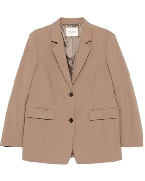 Closed Wool Blend Double-Breasted Jacket - Natural