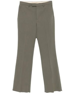 Valentino Garavani Pressed-Crease Tailored Trousers - Grey