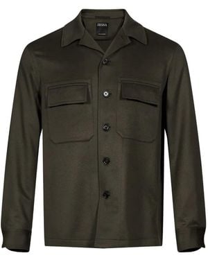 ZEGNA Oasi Cashmere Shirt - Green
