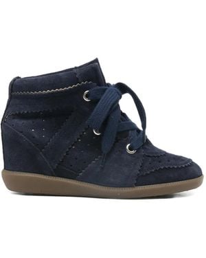 Isabel Marant "Bobby" Wedge Shoes - Blue