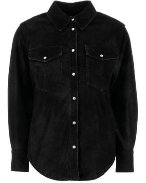 Isabel Marant Delcia フラップポケット シャツ - ブラック