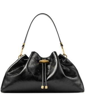 Jimmy Choo Cinch Drawstring Medium Shoulder Bag - Black