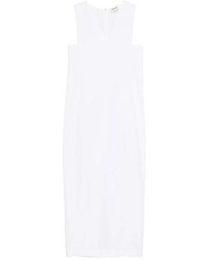 KHAITE Avery Midi Dress - White