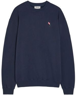 Forét Kite-Embroidered Jumper - Blue
