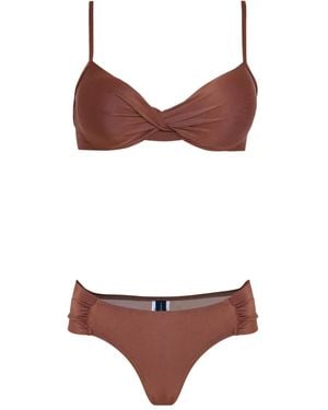Lygia & Nanny Bikini con frente retorcido - Rojo