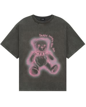 we11done Camiseta con motivo de oso - Gris