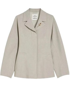 Marella Single-Breasted Blazer - Grey