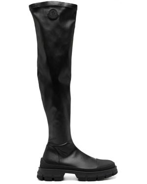 Moncler Over-The-Knee Boots - Black