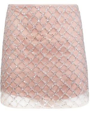 Fleur du Mal Embellished Mini Skirt - Pink