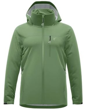 REDELK Cosmos Logo-Print Hooded Jacket - Green