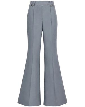 Zimmermann Button-Detail Flared Trousers - Blue