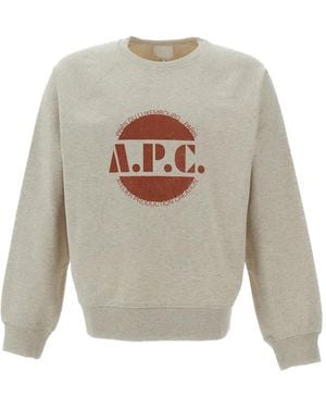 A.P.C. Logo-Print Sweatshirt - White