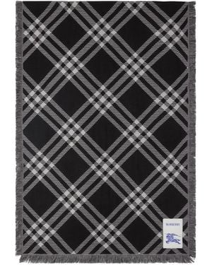 Burberry Checked Scarf - Black