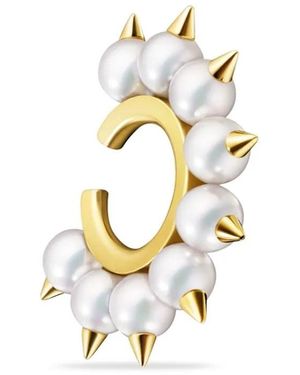 Tasaki 18Kt Collection Line Danger Tribe Earring - White