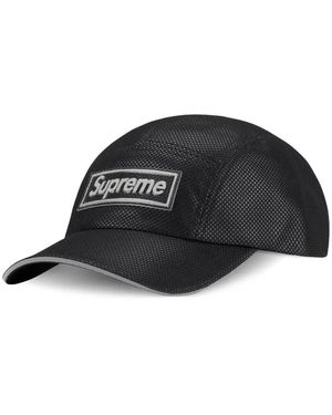 Supreme Metallic Mesh Camp Cap - Black