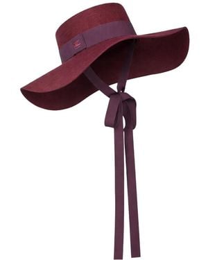 Etro Cappello Estivo Con Ricamo Pegaso - Rosso