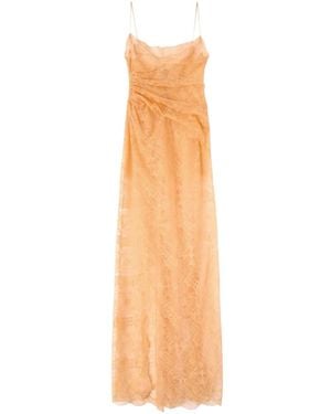 Ermanno Scervino Lace-Draped Maxi Dress - White
