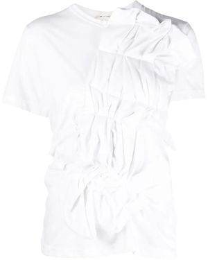 Comme des Garçons Ruched T-Shirt - White