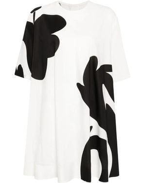 JNBY Floral-Print Cotton Dress - Black