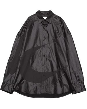 Yoshio Kubo Abstract-Print Shirt - Grey