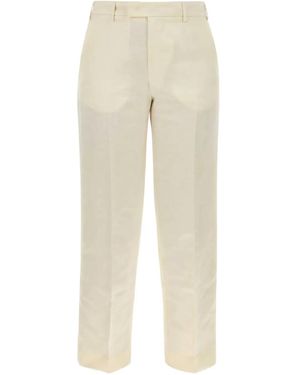 PT Torino Belt-Loop Trousers - Natural