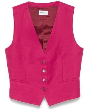 P.A.R.O.S.H. V-Neck Waistcoat - Pink