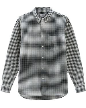 Woolrich Hemd Mit Vichy-Karo - Grau