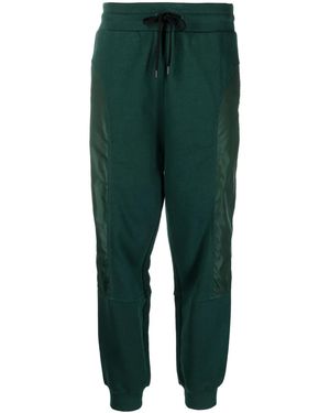 Love Moschino Panelled Logo-Print Track Trousers - Green