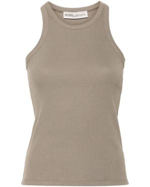 MODES GARMENTS リブ タンクトップ - グレー