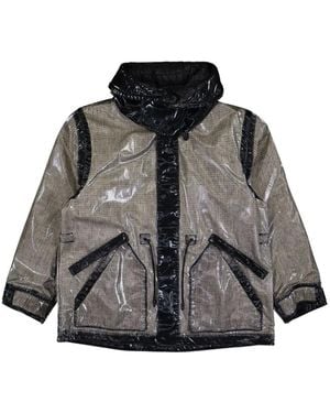 Stone Island Prismatic-Effect Hooded Jacket - Grey