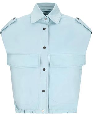 Salvatore Santoro Button-Fastening Gilet - Blue