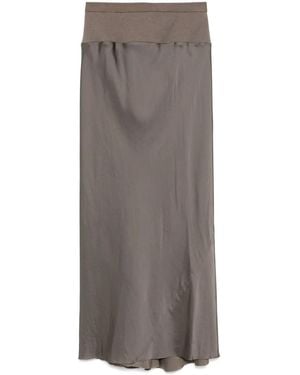 Rick Owens A-Line Bias Skirt - Grey